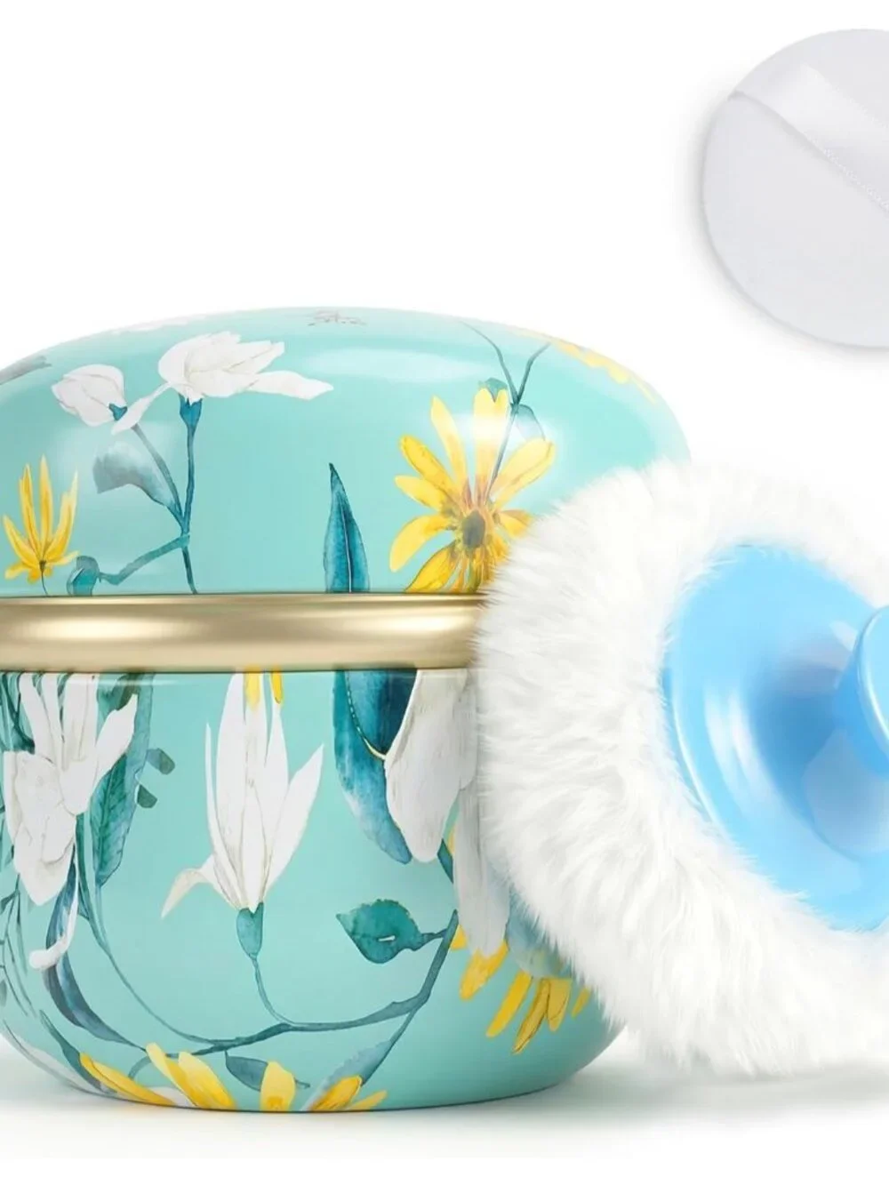 Body Powder Puff and Container, 3.15